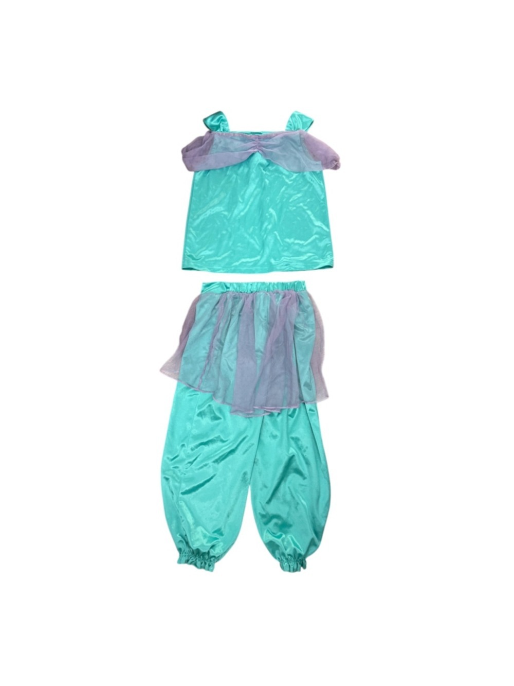 Disney Princess Jasmine Costume Girls Size S 2-Piece Dress Up Outfit Costume - Picture 3 of 4
